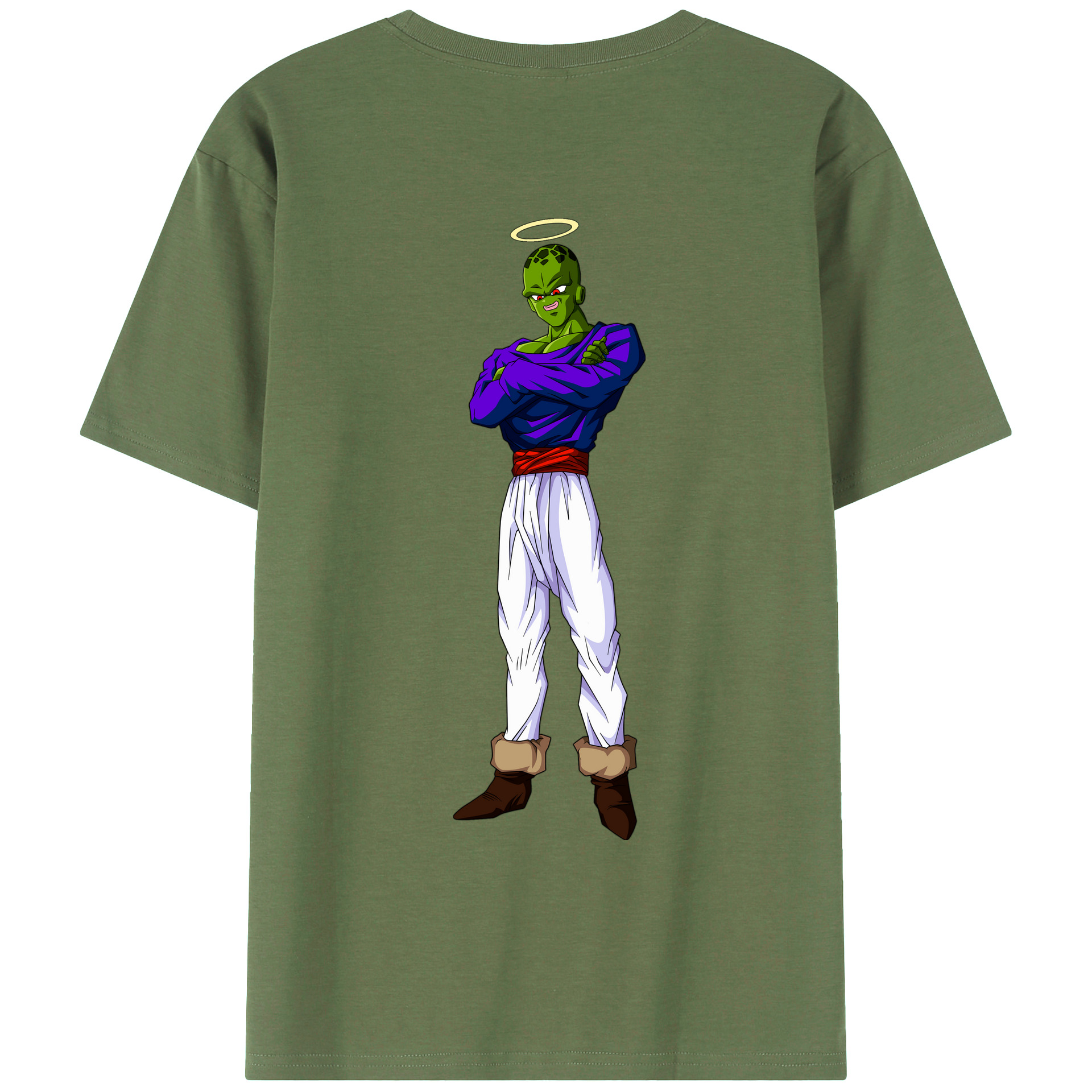 （画像用） ドラゴンボール パイクーハン DRAGON BALL Pikkon 綿100％ メンズ半袖Tシャツ（バックプリント） 通気性